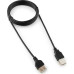 Кабель удлинитель USB 2.0, 1.8 метра, черный, Gembird AM/AF CC-USB2-AMAF-6B-N